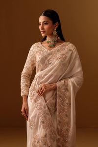 Ivory Saree and blouse