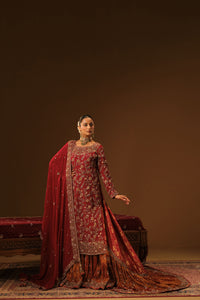 Maroon Kameez and Farshi lehanga