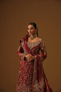 Maroon Kameez and Farshi lehanga