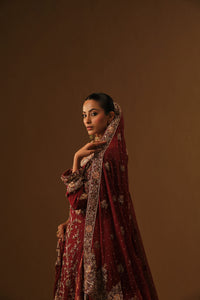 Maroon Kameez and Farshi lehanga