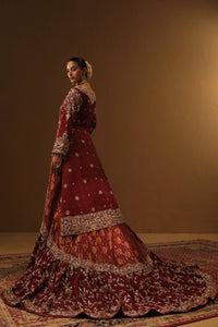 Maroon Kameez and Farshi lehanga
