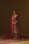 Redish Maroon Kameez and farshi lehanga