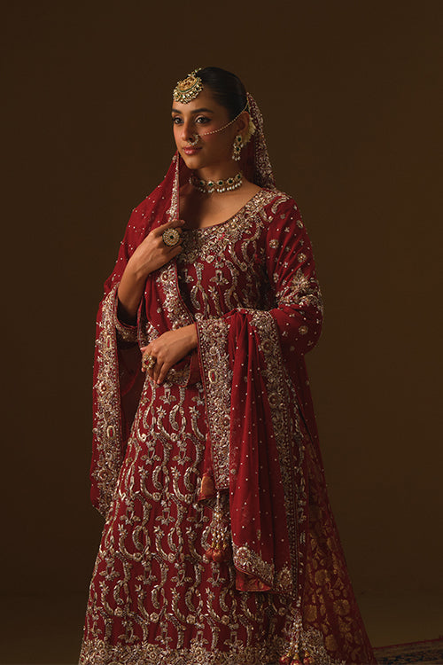 Redish Maroon Kameez and farshi lehanga