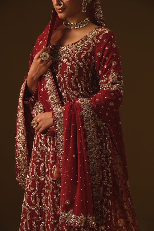 Redish Maroon Kameez and farshi lehanga