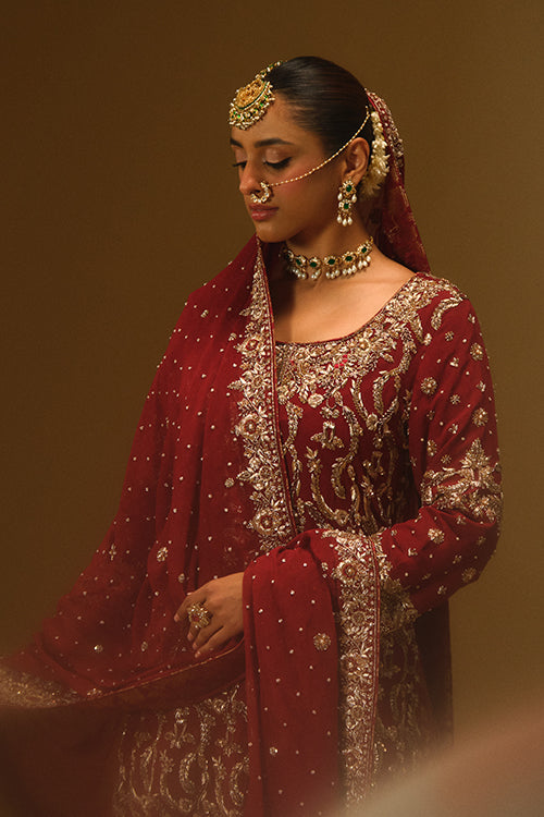 Redish Maroon Kameez and farshi lehanga