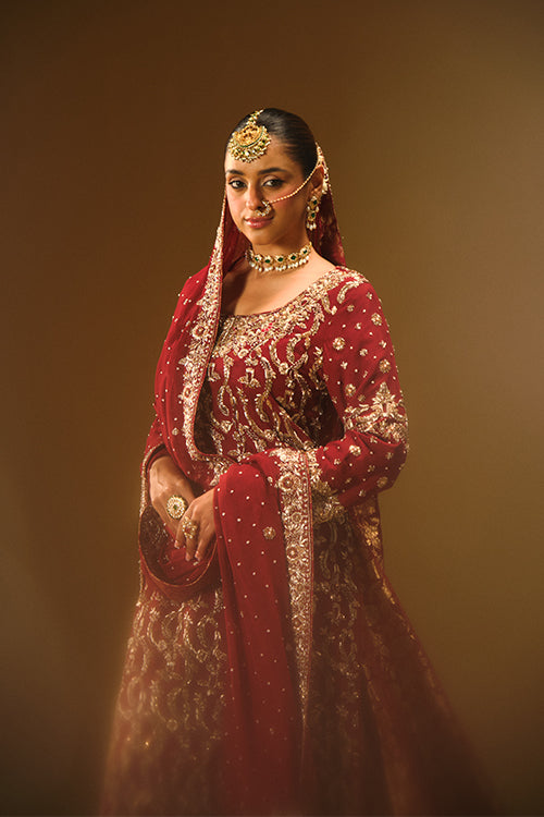 Redish Maroon Kameez and farshi lehanga