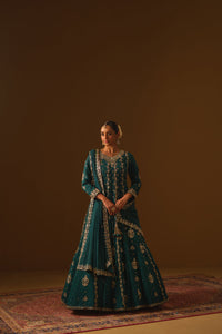 Green Anarkali Gown