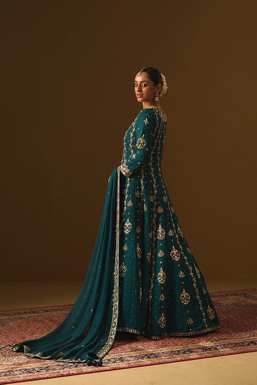 Green Anarkali Gown