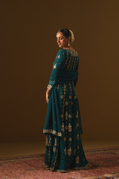 Green Anarkali Gown
