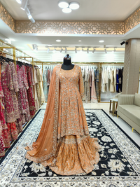 Light Orange Farshi Gharara