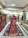 Red Double Organza Gown