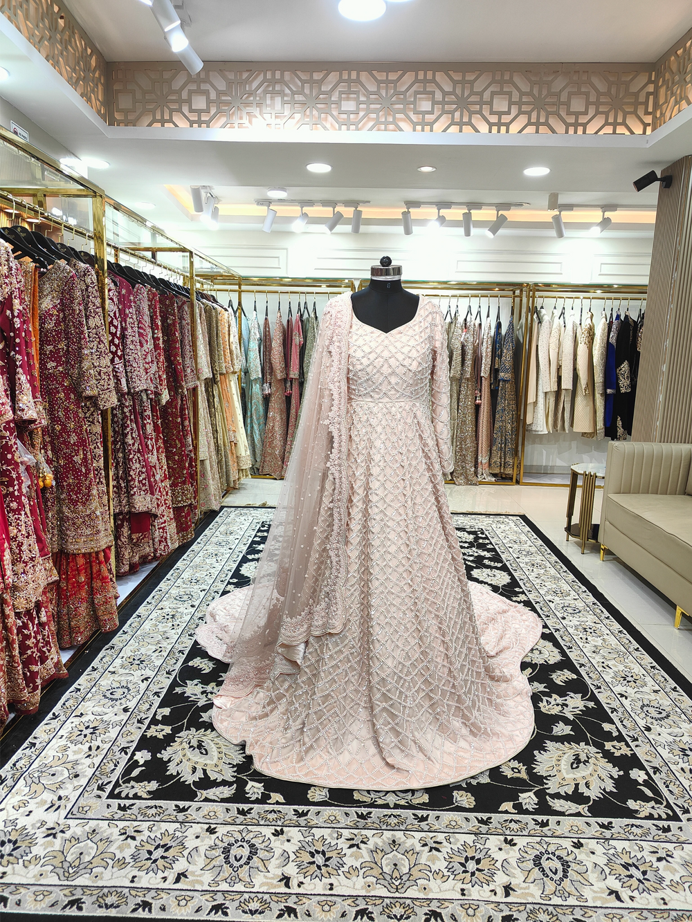 Pink Trail Gown