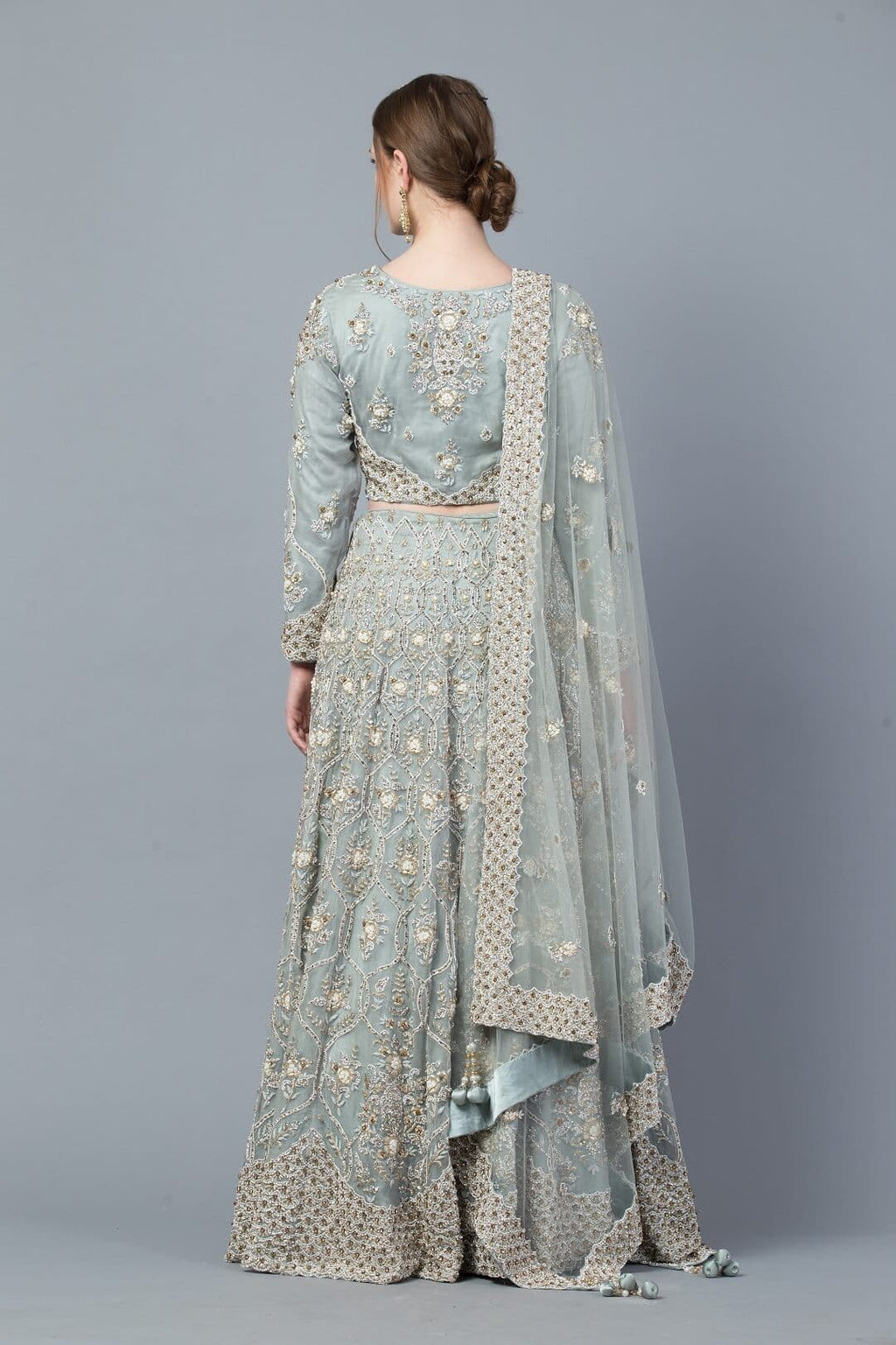 Prewinkle Blue Blouse Lehnega