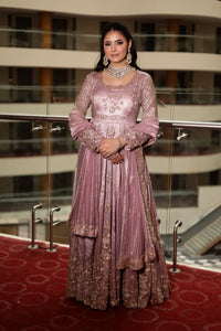 Lavender Gown with Dupatta