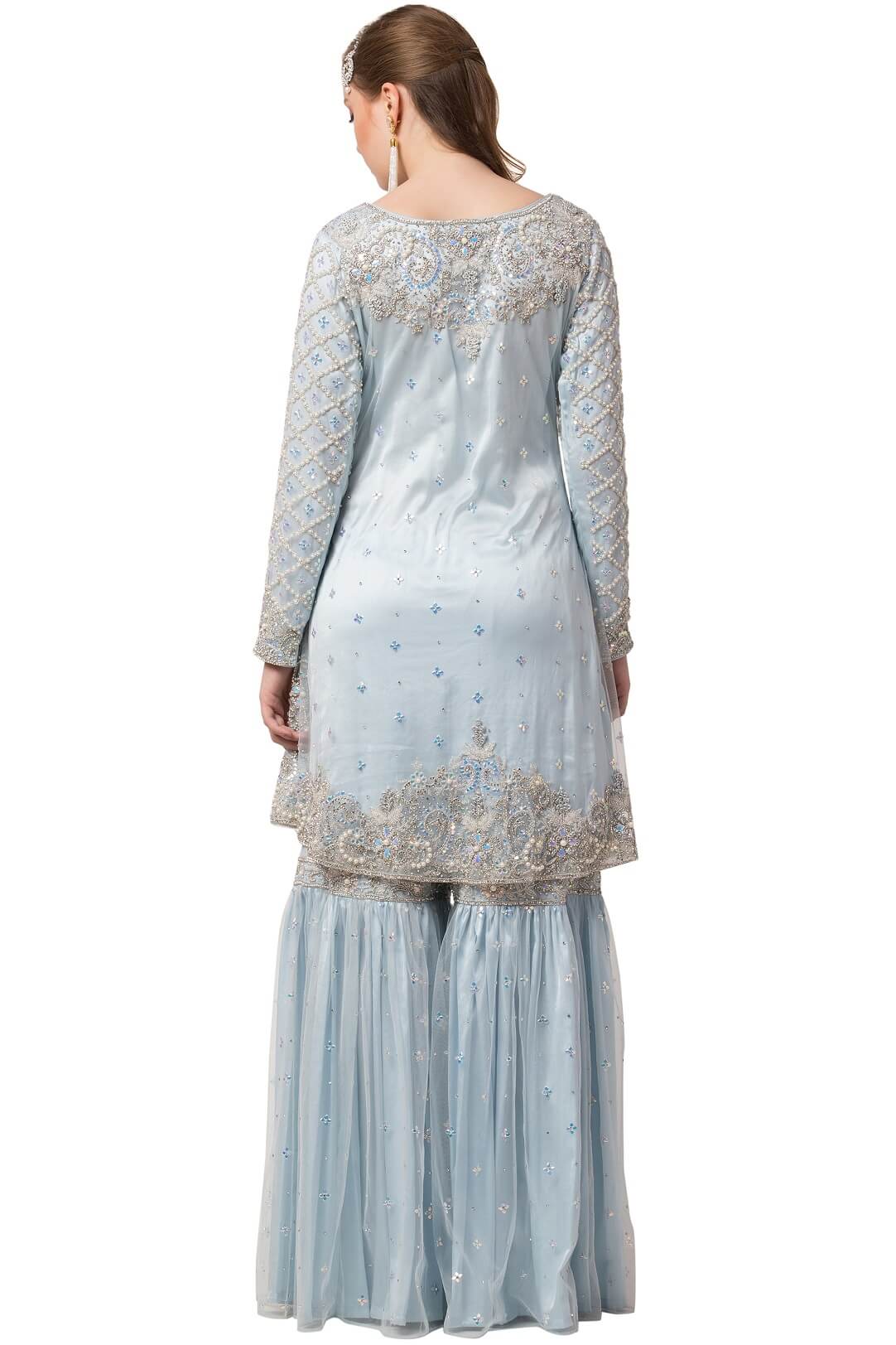 Pale Blue Gharara