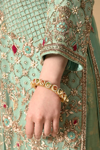 Sea Green Jacket Kameez with Trouser