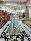 Ice Blue Trail Gown
