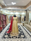 Beige Anarkali Lehenga