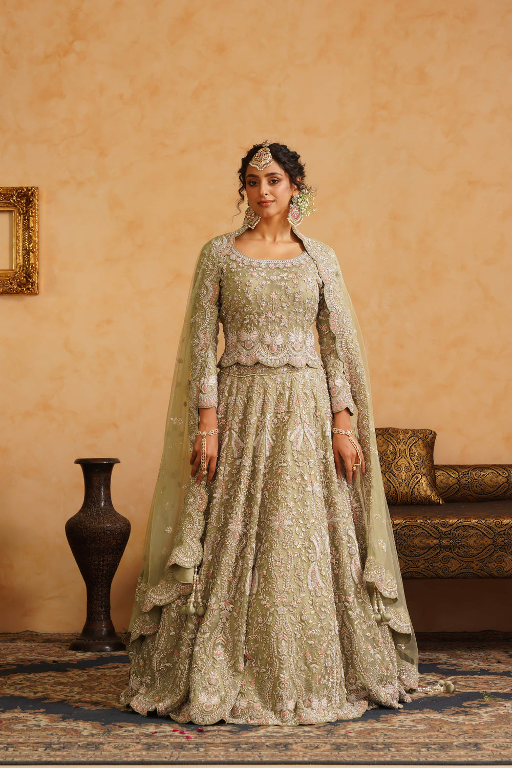 Mint Green Lehenga Set
