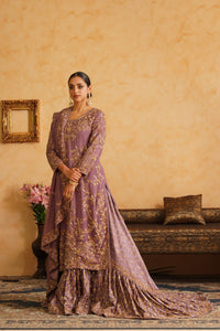 Lavender Farshi Gharara Set